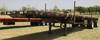 1989 Lufkin flatbed trailer 45 L x 96 W Wood floor Stake pocket side rails Ratchet tie downs Dual la...