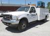 2004 Ford F550 service truck with crane 125,701 miles on odometer 6 0L V8 OHV 32V turbo diesel engin...