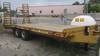 2002 Belshe FB 14 equipment trailer 16 L x 100 W deck 6 L dove tail Wood deck 7 L x 24 W fold up ram...