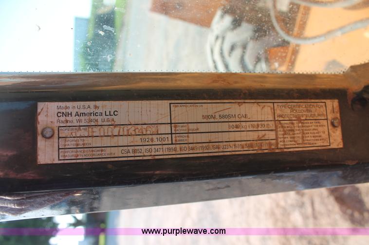 image for item I1550 2007 Case 580 Super M Series II backhoe