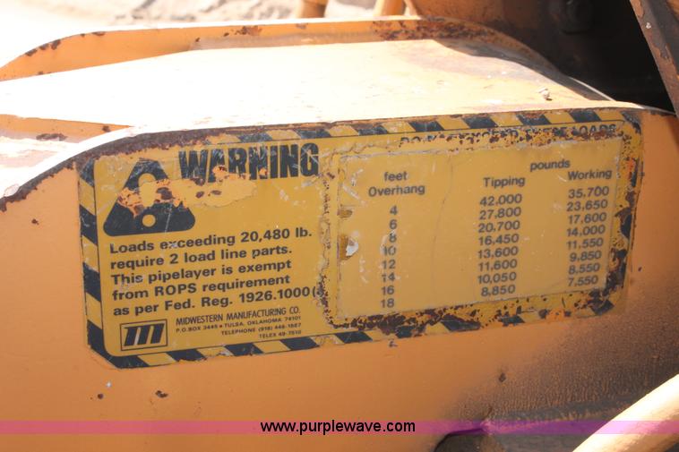 image for item I1553 Case 1450 pipelayer