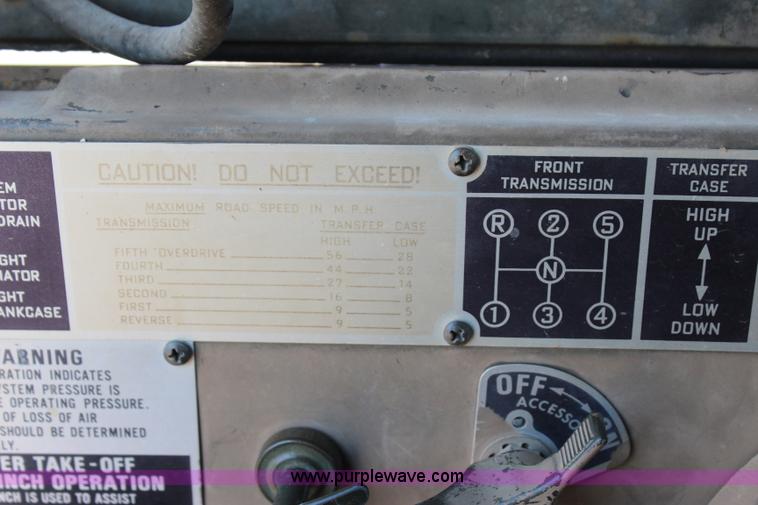 image for item I1557 1968 Am General M35A2 military truck