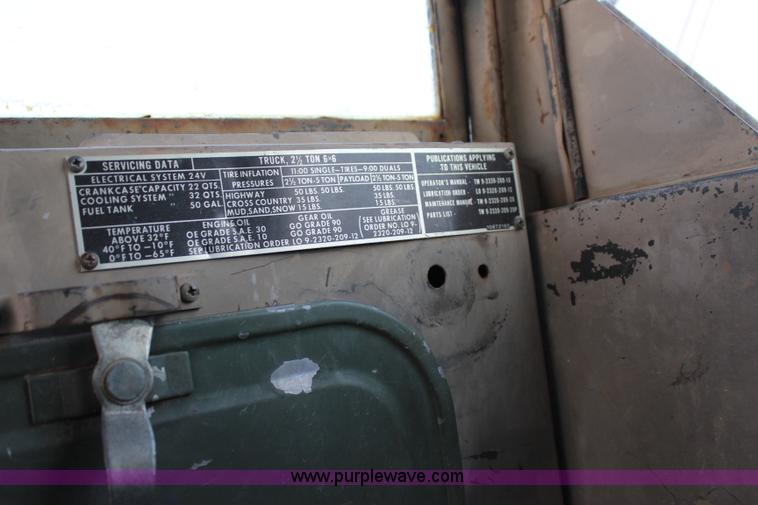 image for item I1557 1968 Am General M35A2 military truck