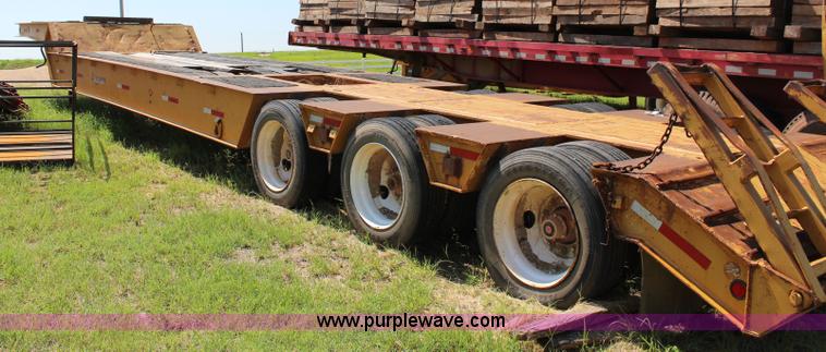 image for item I1559 1990 Trail King TK80RG-463 equipment trailer