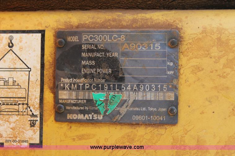 image for item I1566 2008 Komatsu PC300LC-8 excavator