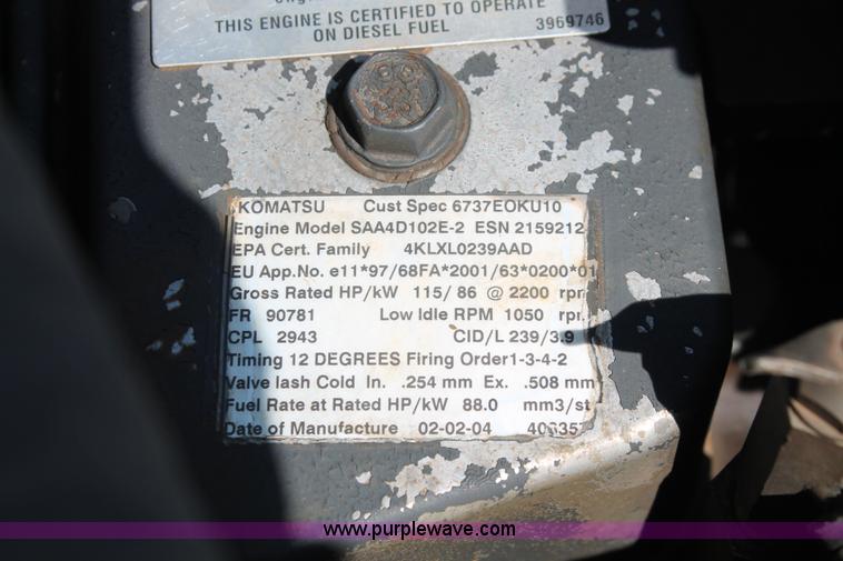 image for item I1569 2004 Komatsu PC160LC-7KA excavator