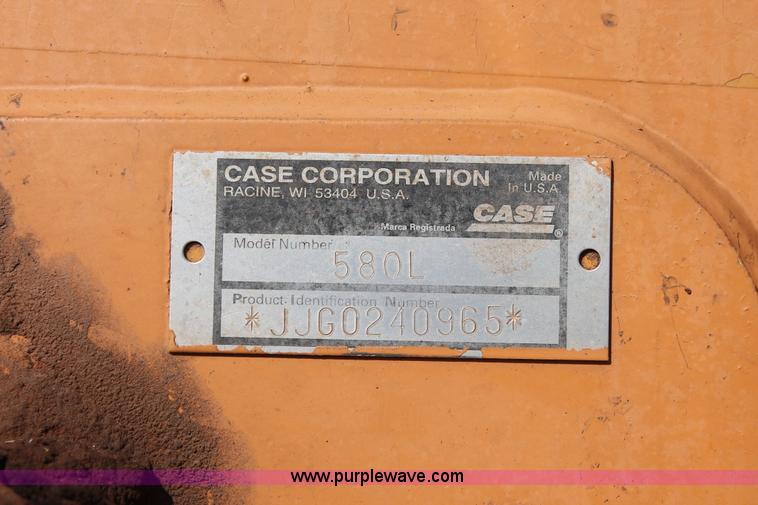 image for item I1578 1998 Case 580L backhoe