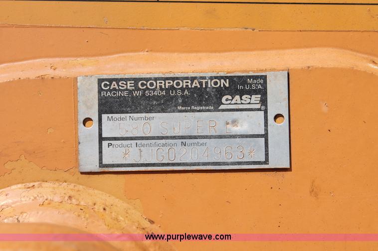 image for item I1579 1998 Case 580 Super L backhoe