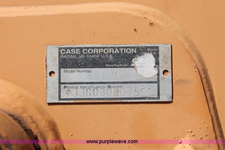 image for item I1580 2002 Case 580M backhoe