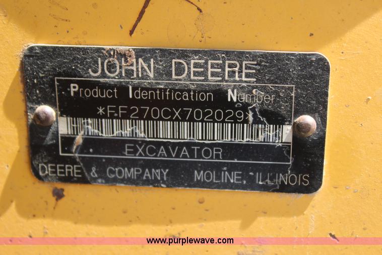 image for item I1585 2004 John Deere 270C LC excavator