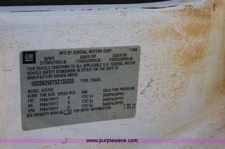 image for item I1588 2009 Chevrolet Silverado 1500 LT Ext. Cab pickup truck