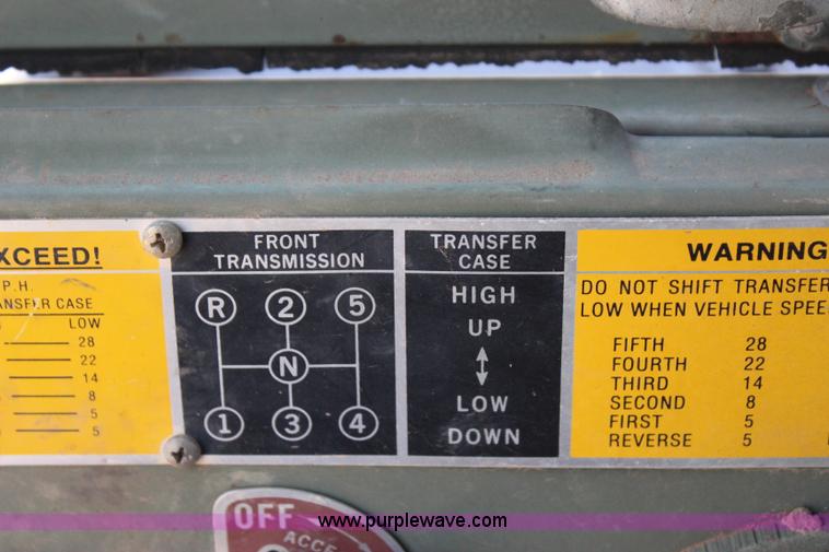 image for item I1591 1968 Kaiser M35 flatbed truck