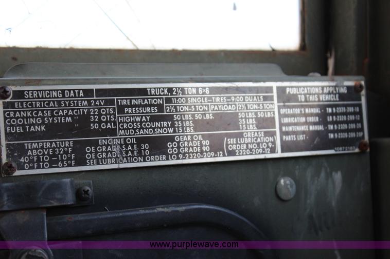 image for item I1591 1968 Kaiser M35 flatbed truck