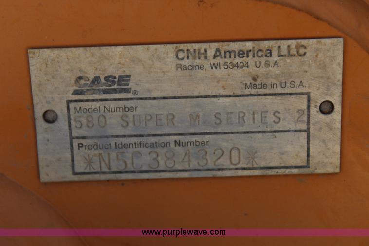 image for item I1594 2005 Case 580 Super M backhoe