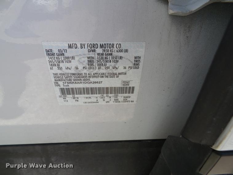 image for item J4776 2013 Ford Explorer Police Interceptor Utility SUV