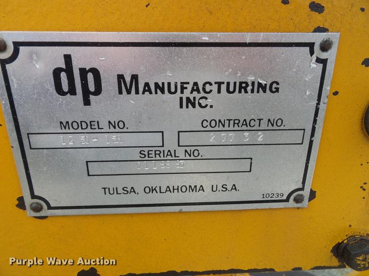 image for item J4780 D.P. Manufacturing 1250-15H truck mounted tamper