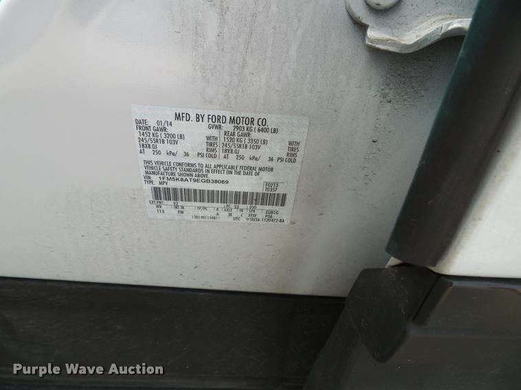 image for item J4782 2014 Ford Explorer Police Interceptor Utility SUV