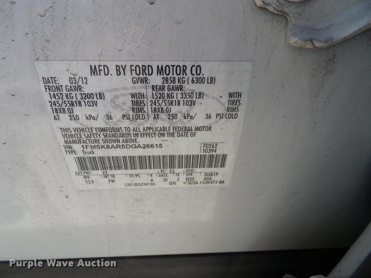 image for item J4799 2013 Ford Explorer Police Interceptor Utility SUV