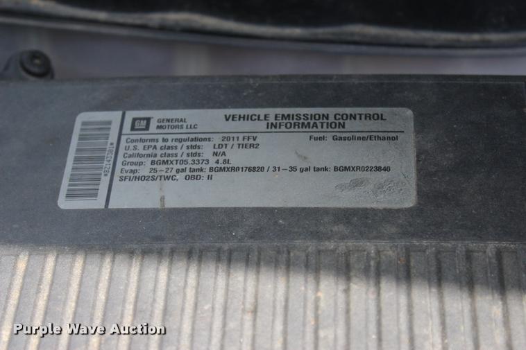 image for item DC7226 2011 Chevrolet Silverado 1500 Ext. Cab pickup truck