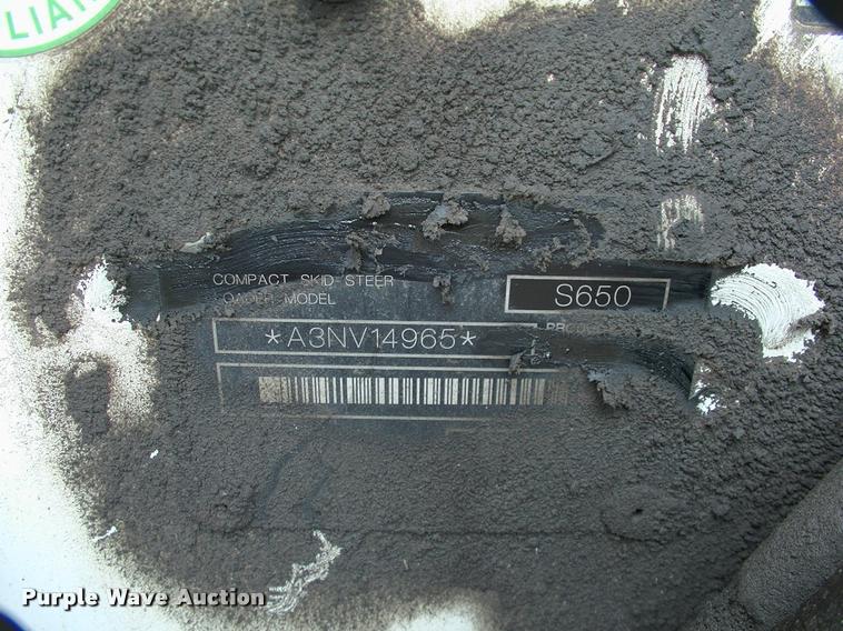 image for item DP9301 2011 Bobcat S650 skid steer