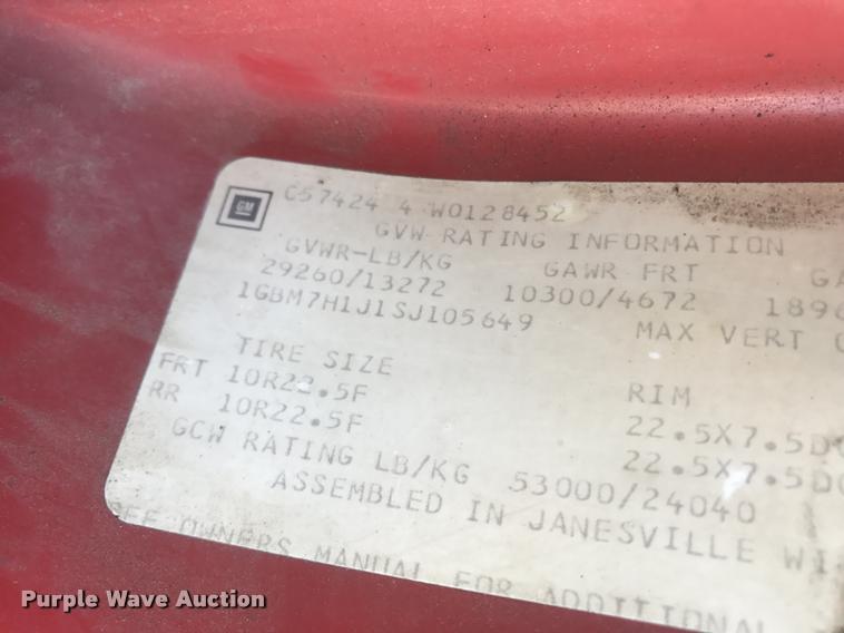 image for item DP9303 1995 Chevrolet Kodiak service truck