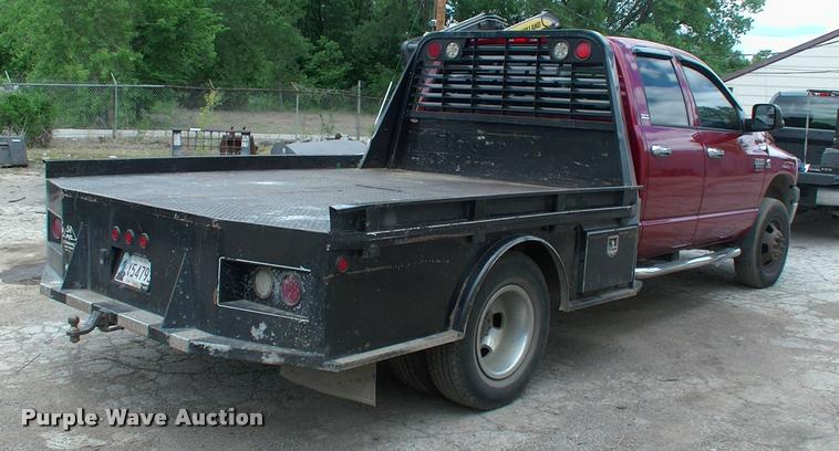 image for item DP9304 2008 Dodge Ram 3500 SLT Quad Cab flatbed pickup truck