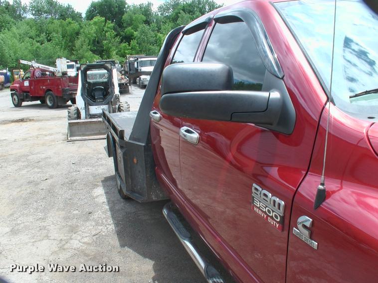 image for item DP9304 2008 Dodge Ram 3500 SLT Quad Cab flatbed pickup truck