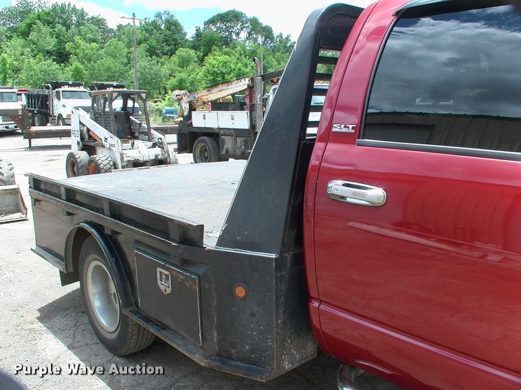 image for item DP9304 2008 Dodge Ram 3500 SLT Quad Cab flatbed pickup truck