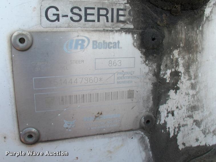 image for item DP9315 2001 Bobcat 863 Turbo skid steer