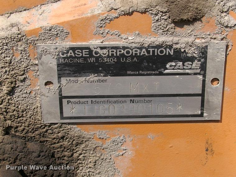 image for item DP9370 2001 Case 570M XT landscape tractor