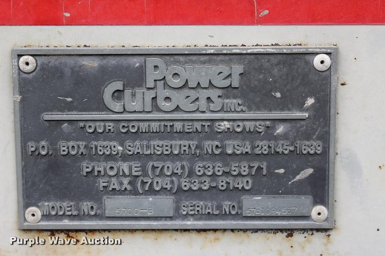 image for item L3036 Power Curbers 5700B curb machine