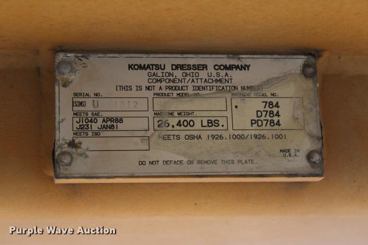 image for item L3037 Galion PD784 padfoot roller