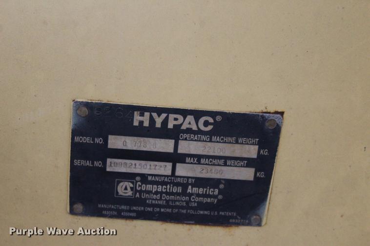 image for item L3039 1988 Hypac 778C double drum roller