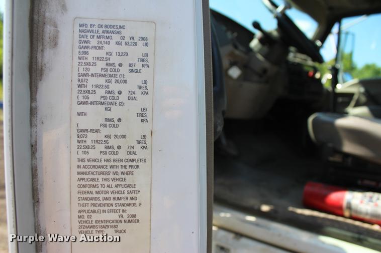 image for item L3053 2008 Sterling LT8500 dump truck