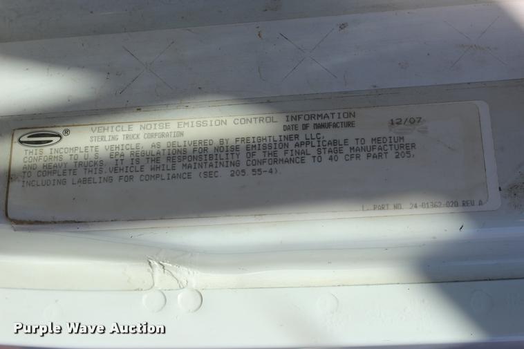 image for item L3053 2008 Sterling LT8500 dump truck