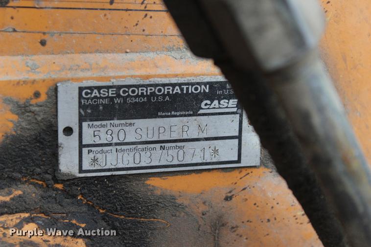 image for item L3069 2003 Case 580 Super M backhoe