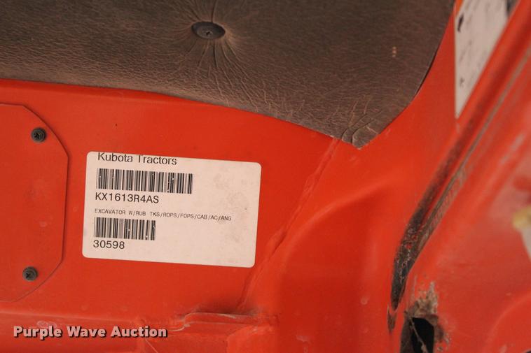 image for item L3074 2005 Kubota RX161-3SS compact excavator