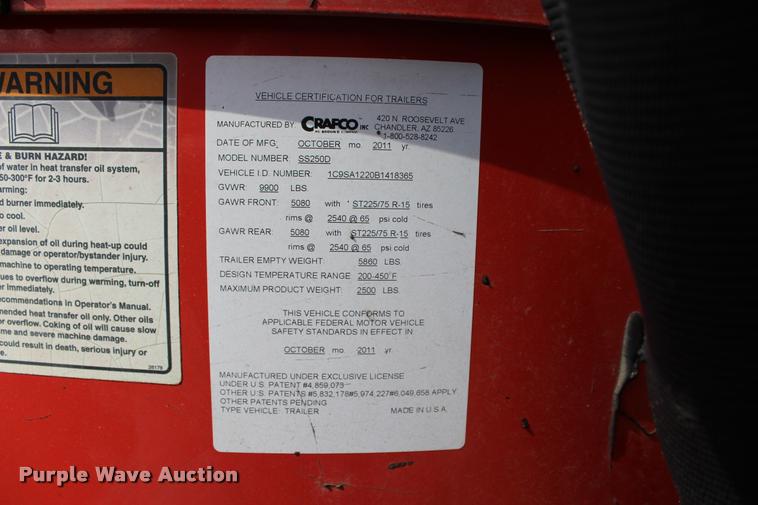 image for item L3083 2011 Crafco SS250D crack sealer