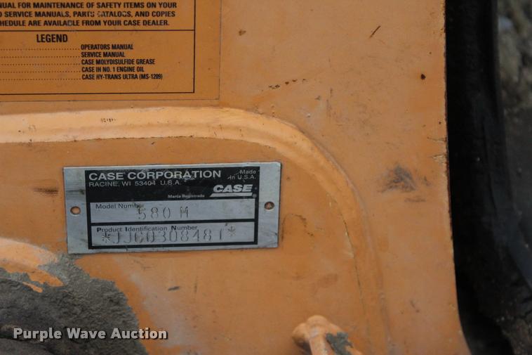 image for item L3113 2001 Case 580M backhoe