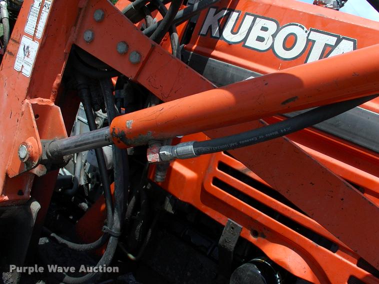 image for item L3128 Kubota L2350 MFWD tractor with petromat attachment