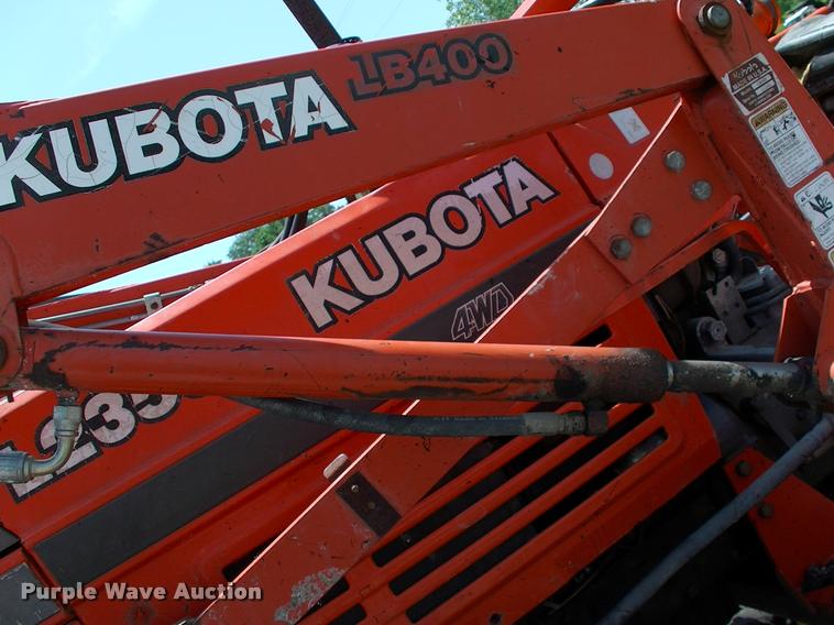 image for item L3128 Kubota L2350 MFWD tractor with petromat attachment