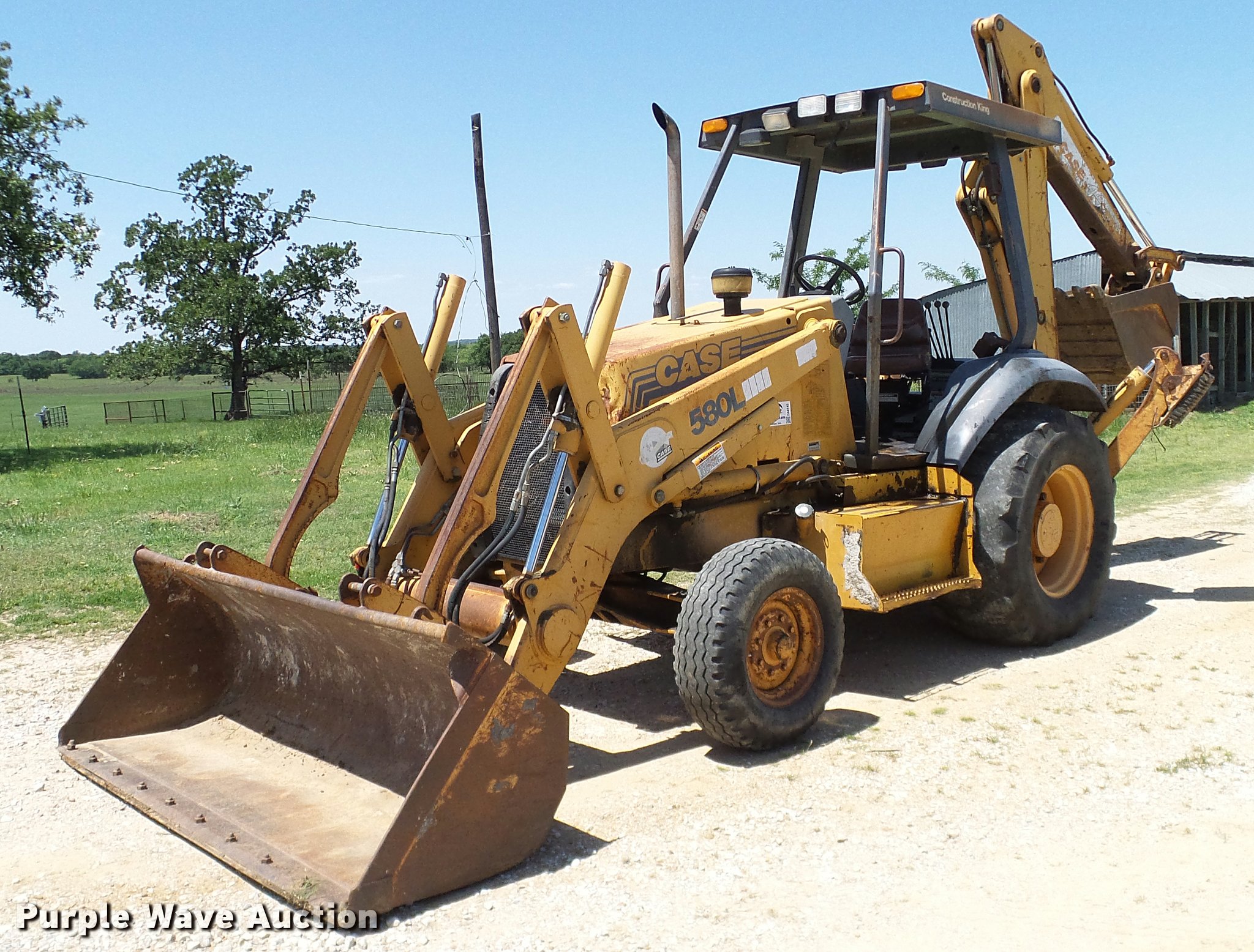 1998 Case 580L backhoe in Tulsa, OK Item DA6143 sold Purple Wave