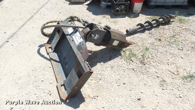 Bobcat skid steer auger