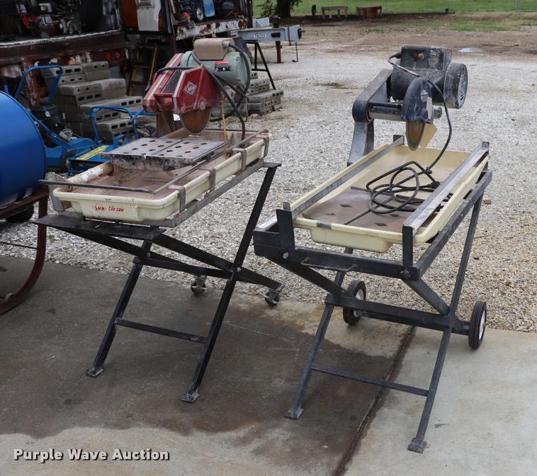 (2) tile saws