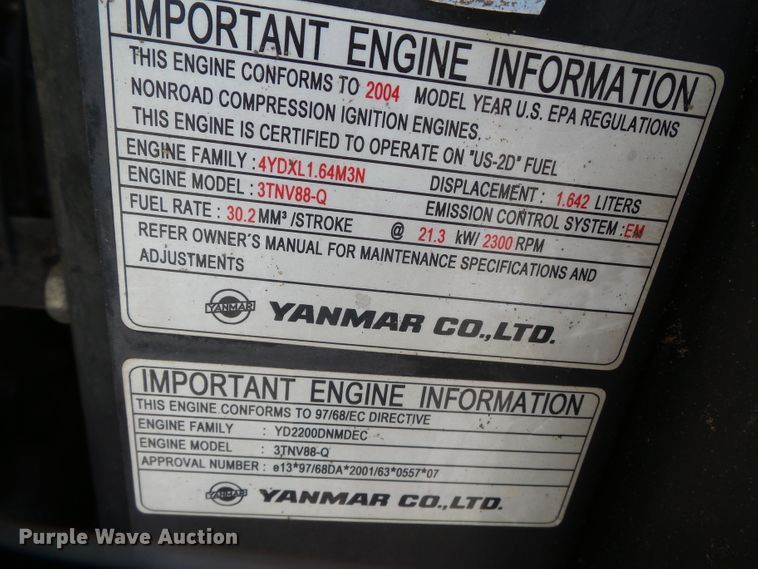 image for item DE8002 2005 Takeuchi TB135 mini excavator