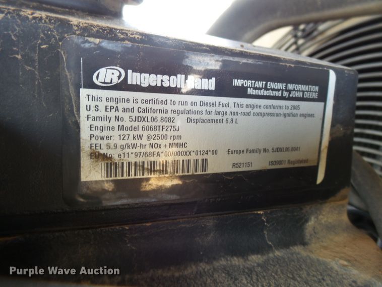 image for item DE8011 2005 Ingersoll Rand VHP400W1R air compressor