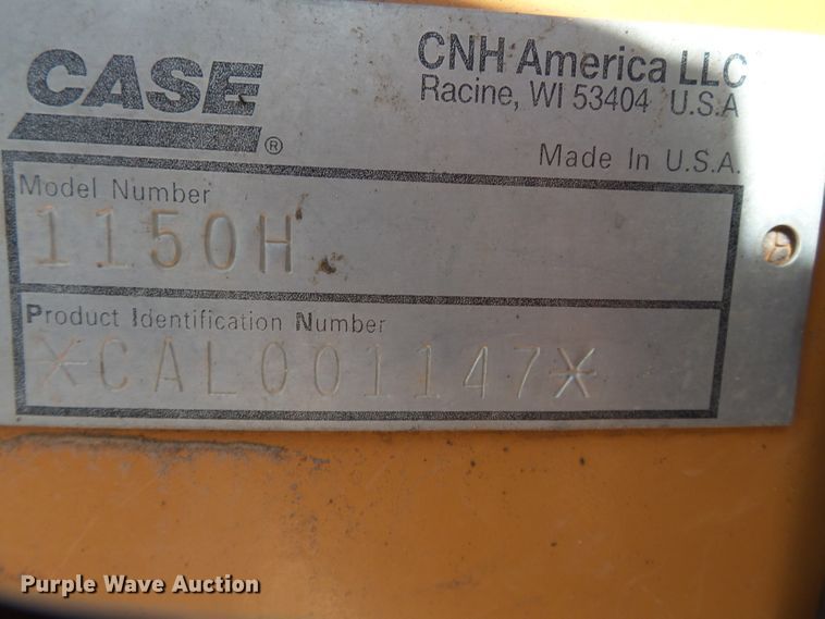 image for item DE8013 2005 Case 1150H LT dozer