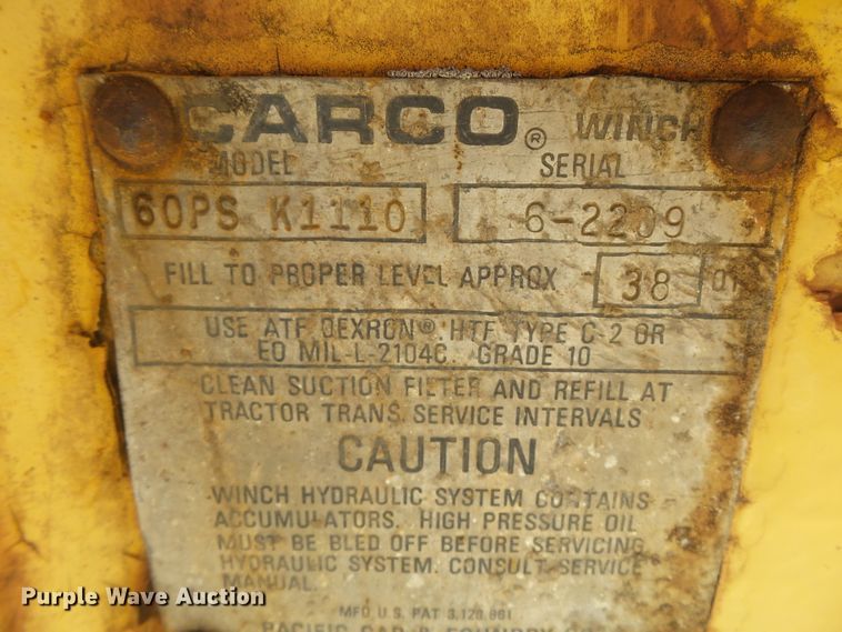 image for item DE8022 Carco 60PSK1110 winch