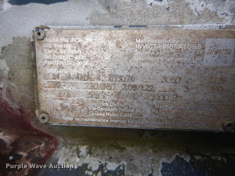 image for item DH6225 Tulsa Rig Iron MCS325 vacuum reclaimer