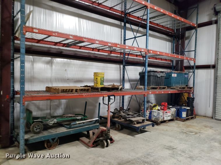 Pallet racking in Kansas City, MO Item IC9918 sold Purple Wave